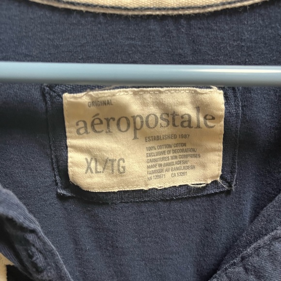 👚Aeropostale Surf Team Collared T-Shirt - Picture 2 of 3